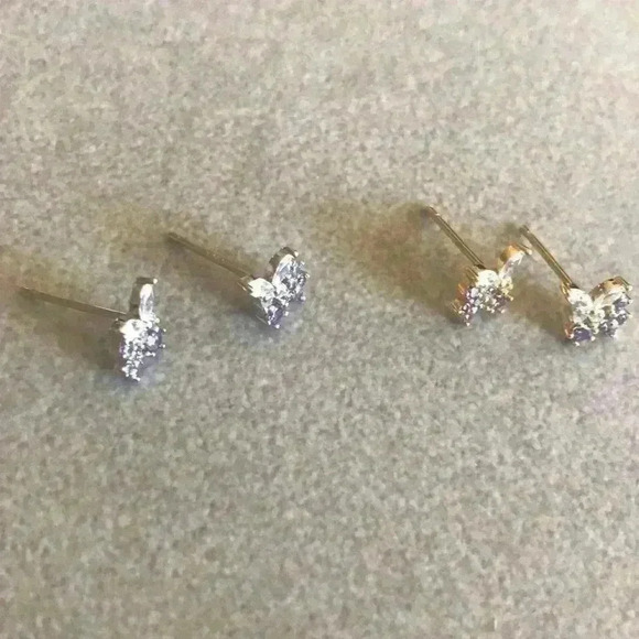 Free gift with purchase-S925 Lavender Butterfly Rhinestone Earring - Picture 8 of 10